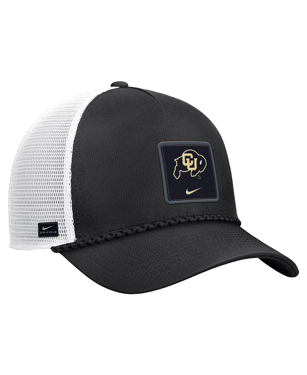Nike Men's Black Colorado Buffaloes 2026 On-Field Rope Adjustable Trucker Hat