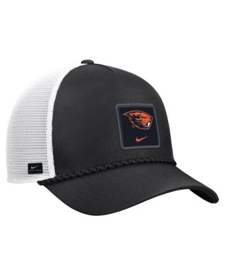 Nike Мужская регулируемая кепка Black Oregon State Beavers 2026 On-Field Rope Trucker
