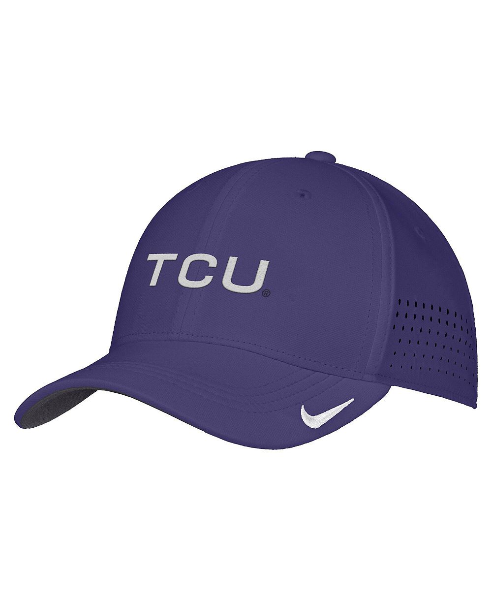 Nike Men's Purple TCU Horned Frogs 2026 On-Field AeroBill SwooshFlex Dri-FIT Hat