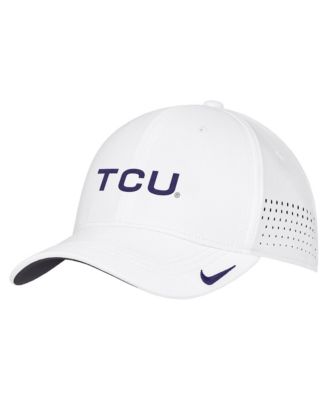 Nike Men's White TCU Horned Frogs 2026 On-Field AeroBill SwooshFlex Dri-FIT Hat