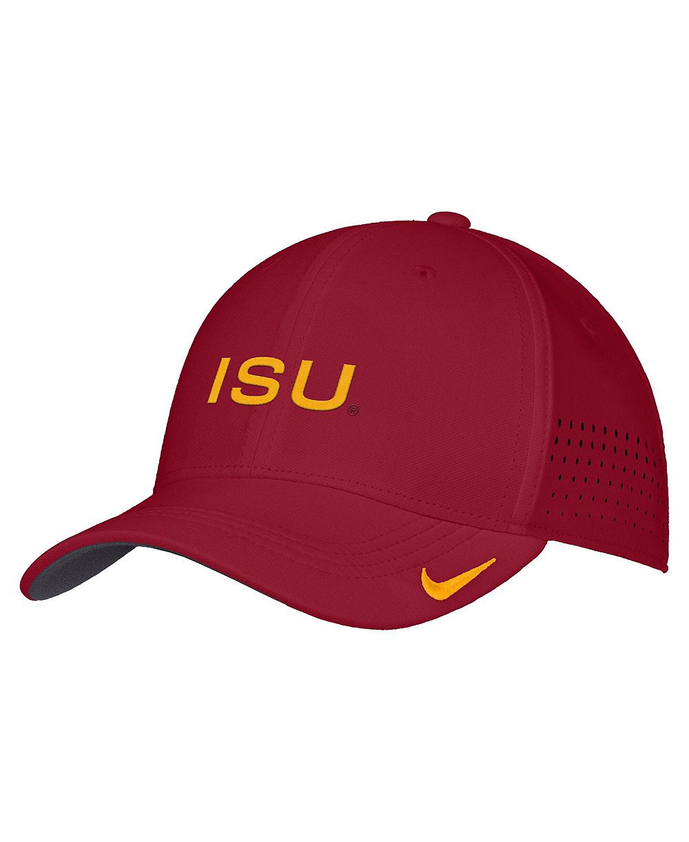 Nike Мужская кардинальная шапка Iowa State Cyclones 2026 On-Field AeroBill SwooshFlex Dri-FIT