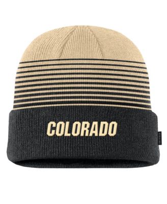 Nike Men's Black/Gold Colorado Buffaloes 2026 On-Field Gradient Terra Cuffed Knit Hat