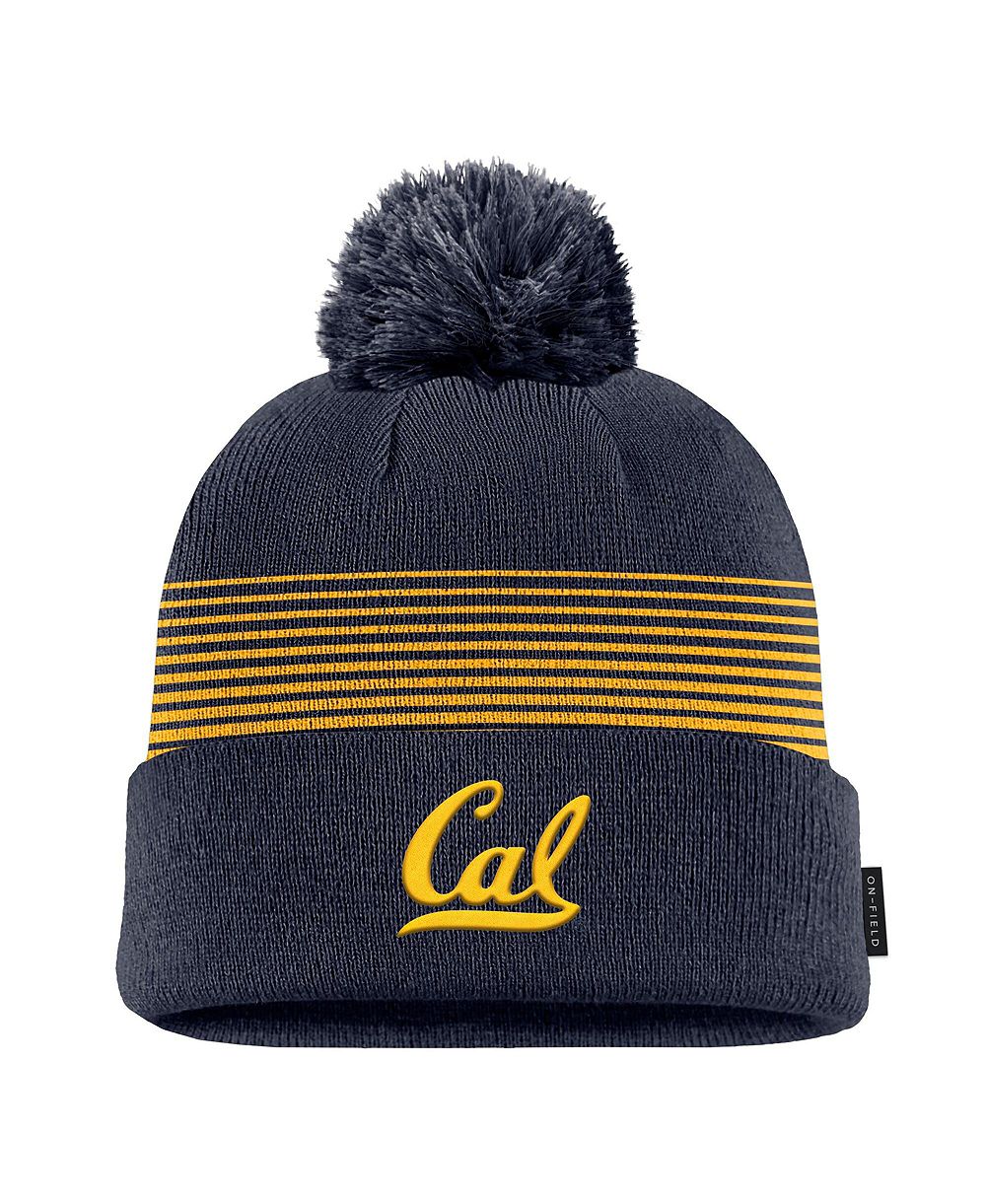 Шапка Nike мужская с помпоном, темно-синяя, с логотипом Cal Bears
