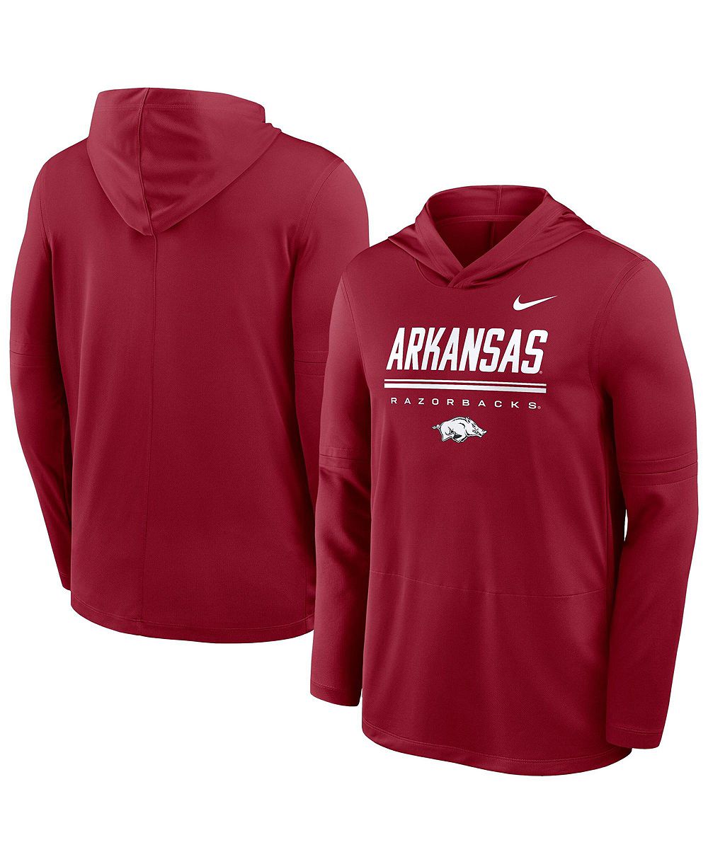 Nike Men's Cardinal Arkansas Razorbacks 2026 Sideline Dri-FIT Lightweight Hoodie