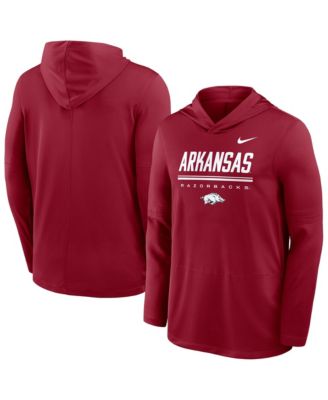 Nike Men's Cardinal Arkansas Razorbacks 2026 Sideline Dri-FIT Lightweight Hoodie