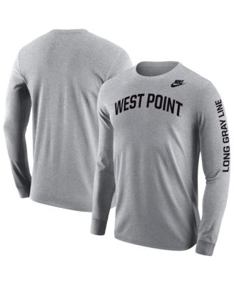 Nike Men's Gray Army Black Knights 2026 West Point Classic Collection Long Sleeve T-Shirt