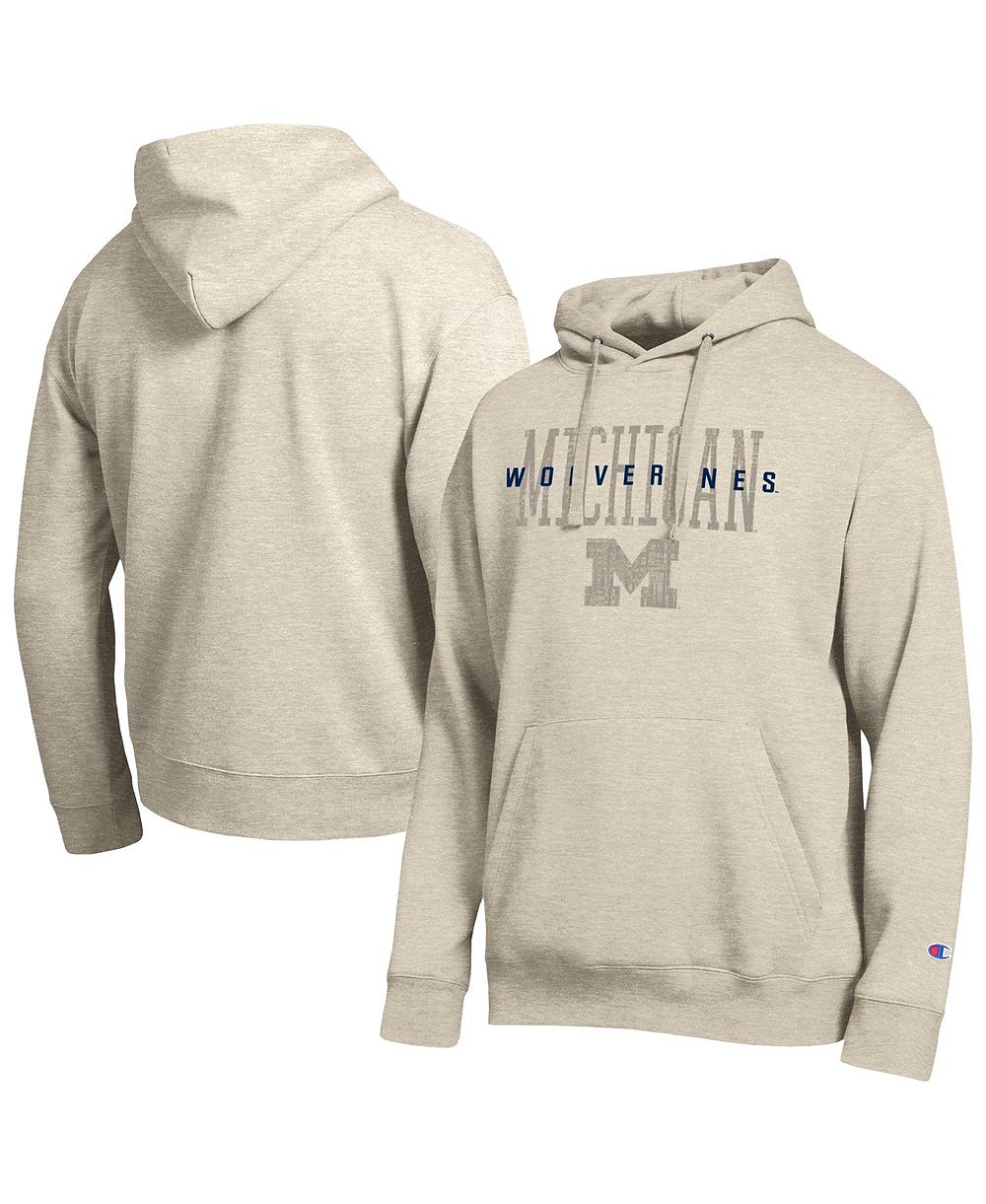 Худи Champion Мужской, овсяный цвет, Michigan Wolverines All-Star
