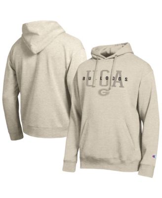 Champion Men's Oatmeal Georgia Bulldogs All-Star Neutral Stack Hoodie