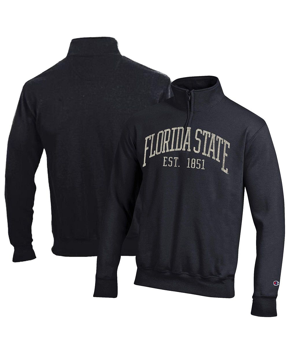 Champion Мужская толстовка Powerblend с молнией Black Florida State Seminoles