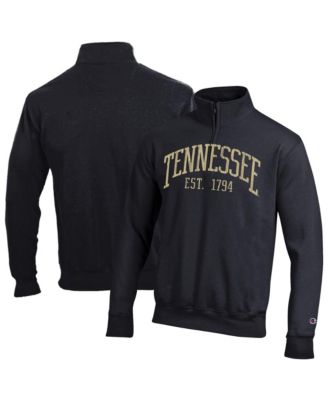 Мужская толстовка Champion Black Tennessee Volunteers Powerblend Quarter-Zip Pullover Sweatshirt