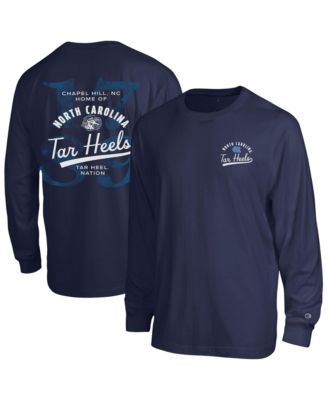 Champion Men's Navy North Carolina Tar Heels Laminated All-Star Long Sleeve T-Shirt