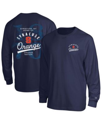 Champion Men's Navy Syracuse Orange Laminated All-Star Long Sleeve T-Shirt