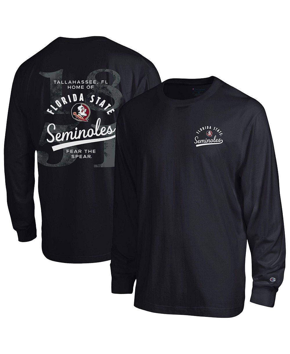 Champion Men's Black Florida State Seminoles Laminated All-Star Long Sleeve T-Shirt