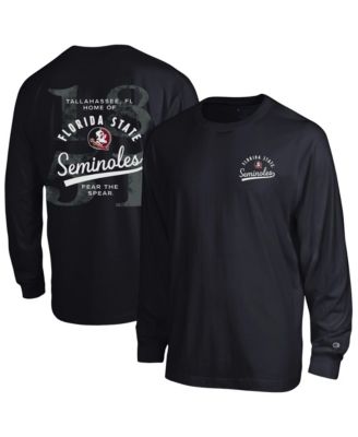 Champion Men's Black Florida State Seminoles Laminated All-Star Long Sleeve T-Shirt