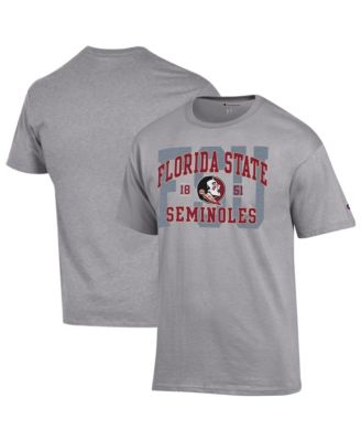 Мужская футболка Champion Heather Gray Florida State Seminoles Varsity