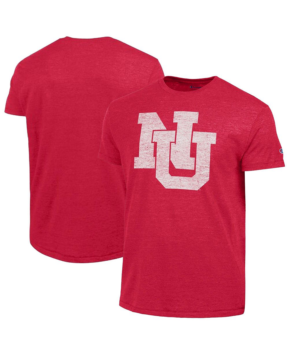Мужская футболка Champion Men's Scarlet Nebraska Huskers Vintage Tri-Blend