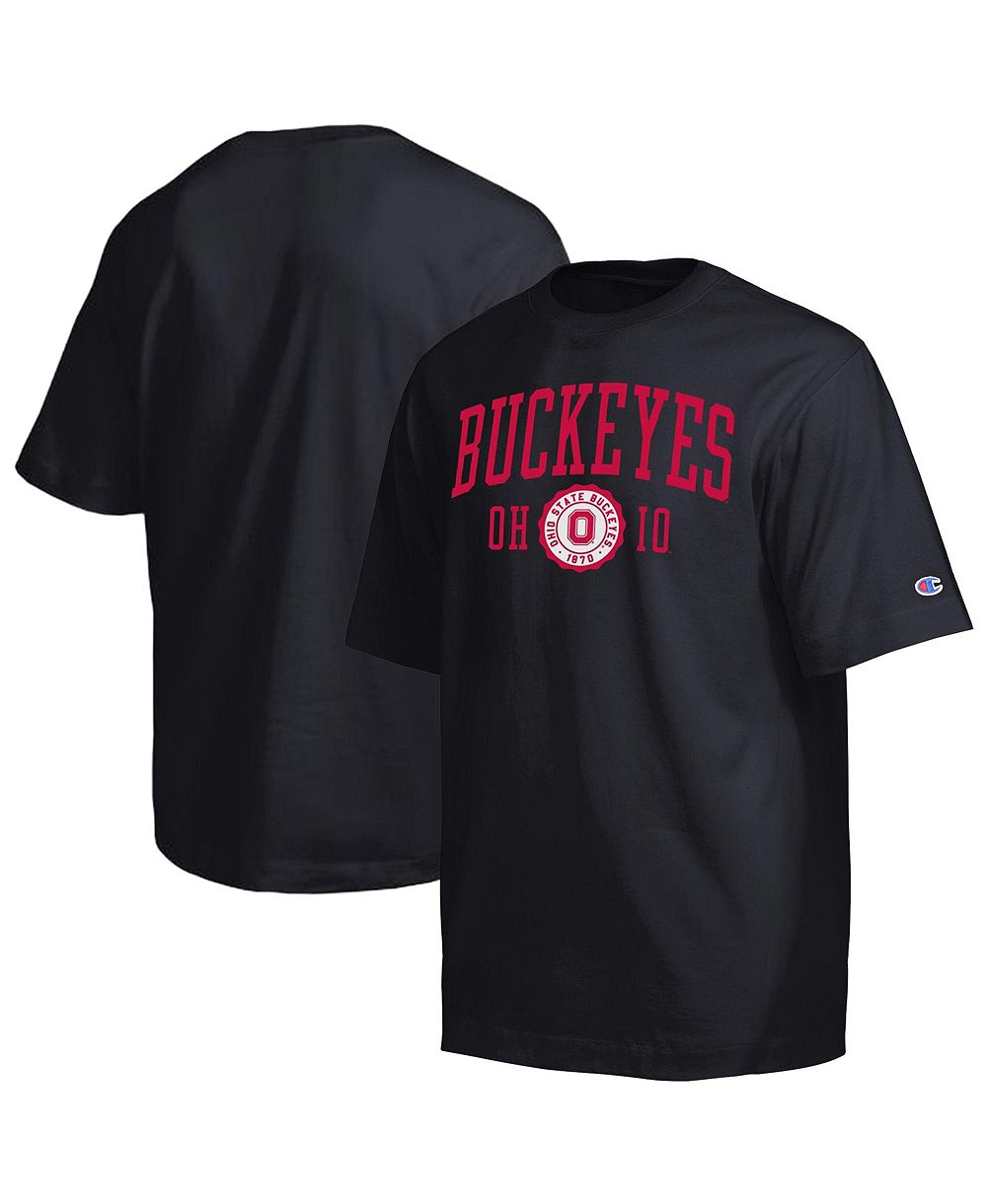 Champion Men's Black Ohio State Buckeyes Established Tradition Heavyweight T-Shirt