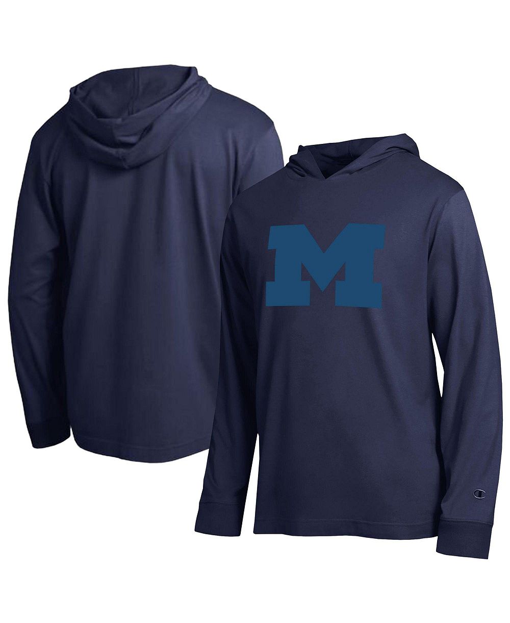 Мужская лонгслив-футболка Champion Michigan Wolverines Tonal All-Star с капюшоном