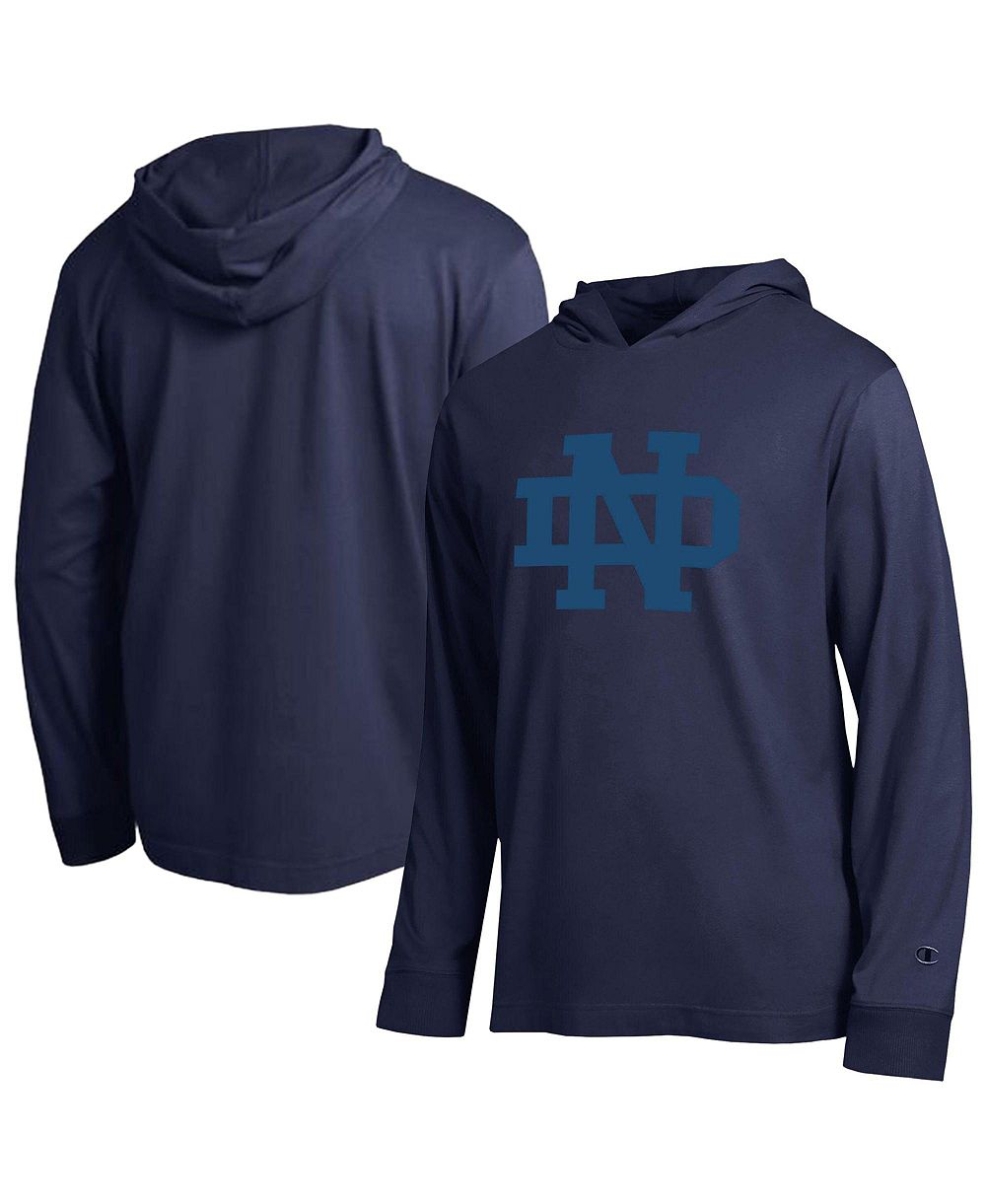 Champion Men's Navy Notre Dame Fighting Irish Tonal All-Star Long Sleeve Hooded T-Shirt