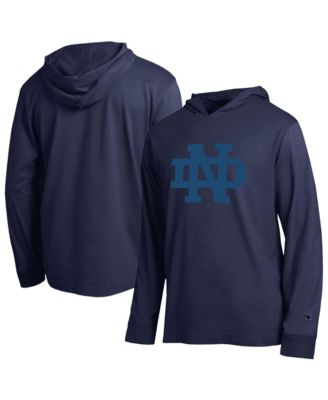 Мужская толстовка Champion с длинным рукавом и капюшоном Navy Notre Dame Fighting Irish Tonal All-Star