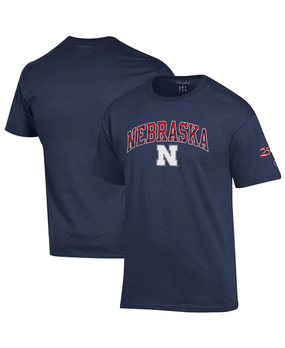 Champion Men's Navy Nebraska Huskers Americana 250th Arch T-Shirt