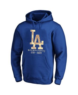 Fanatics мужской синий худи Los Angeles Dodgers USA 1776-2026 Big & Tall