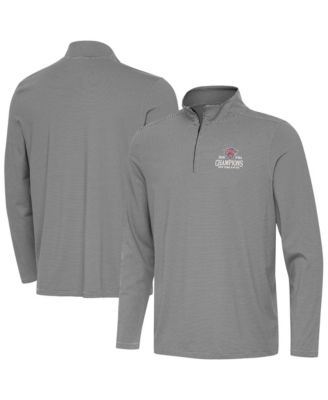 Antigua Мужской свитшот-пуловер Quarter-Zip New York Knicks 2026 NBA Finals Champions Black