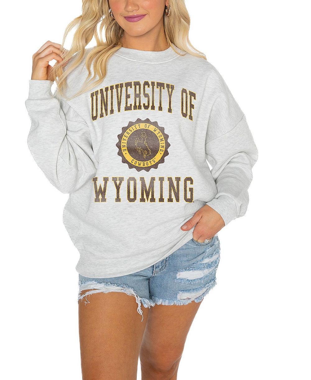 Gameday Couture Женская оверсайз толстовка с эффектом drop-shoulder и логотипом Wyoming Cowboys