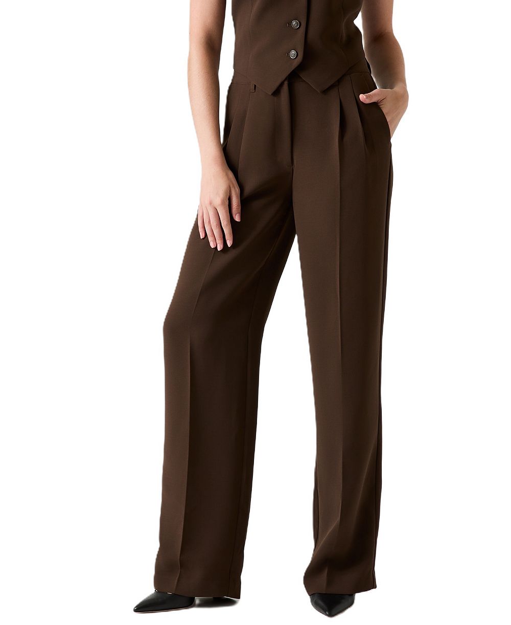 Женские брюки GUESS Theoline Perfect Pant High-Rise Wide-Leg Tailored