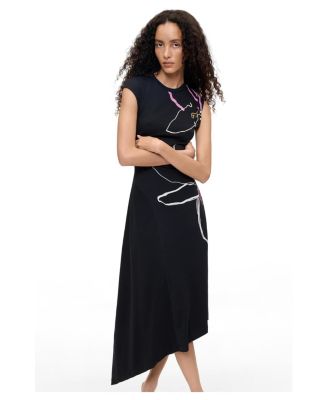 Desigual Women's Floral-Print Asymmetric Dress
