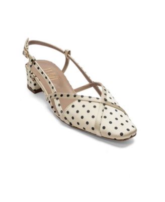 Yellow black polka dot