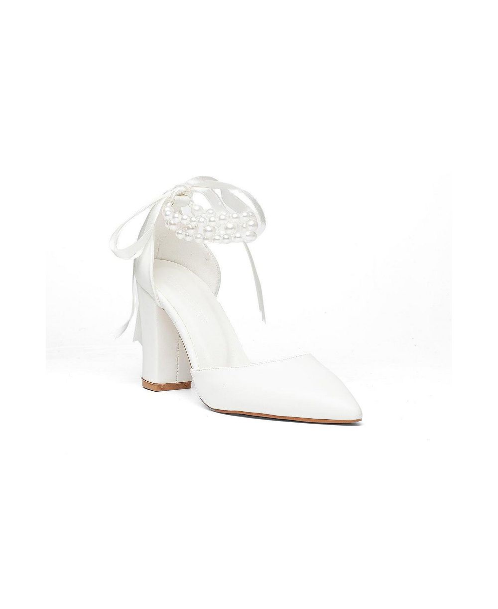Женские свадебные туфли Prologue Shoes Sora Block Heel Bridal Pump