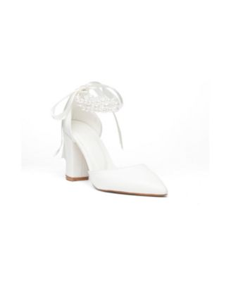 Женские свадебные туфли Prologue Shoes Sora Block Heel Bridal Pump