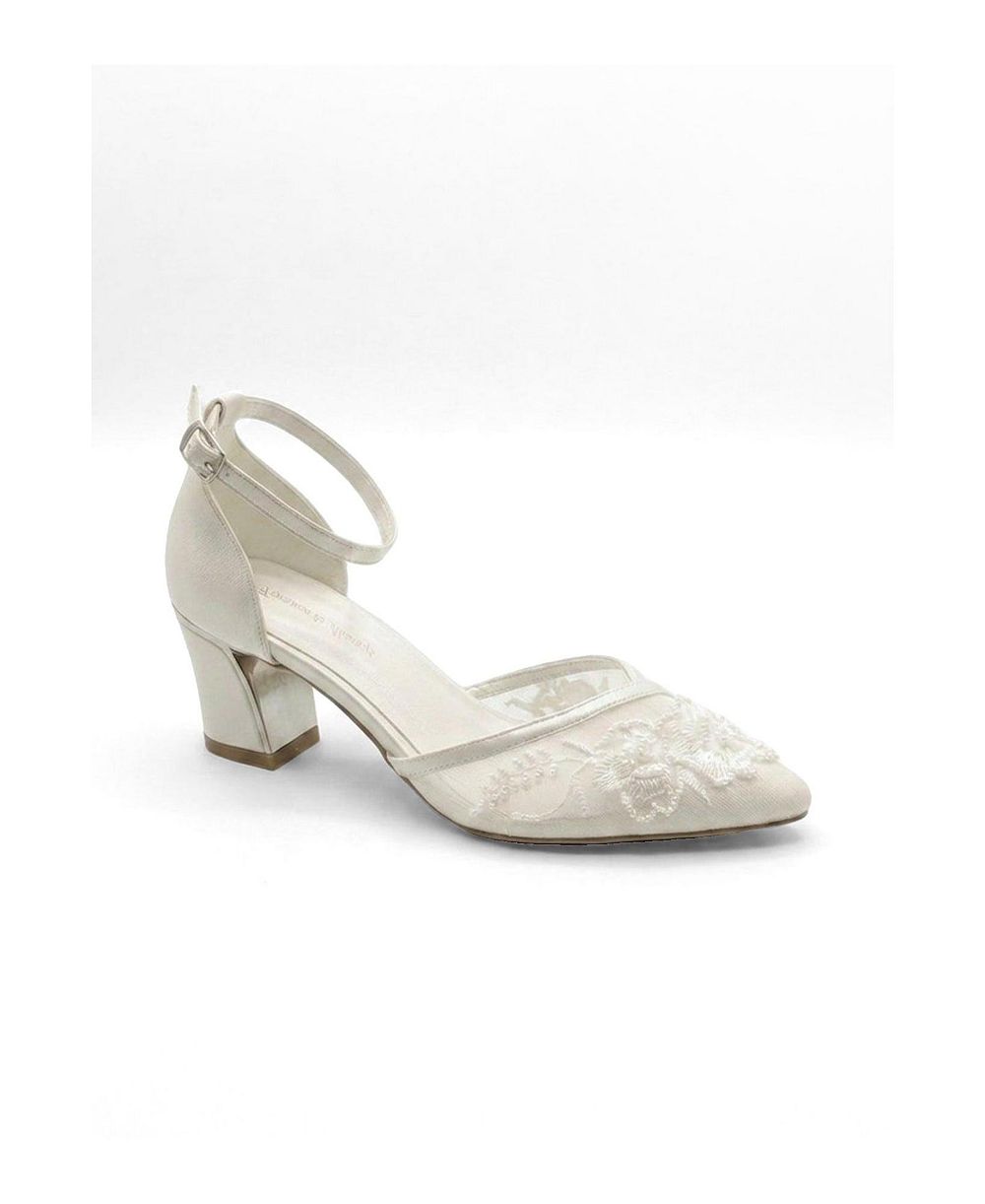 Forever and Always Shoes Women's Viona Lace Bridal Pump