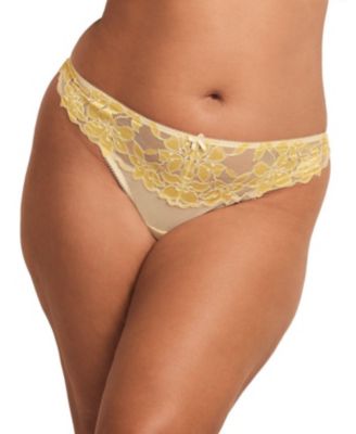 Adore Me Plus Size Mellody Floral-Lace Thong