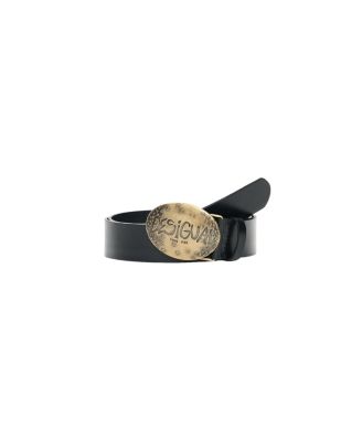 Desigual Women's Leather Belt Logo Buckle
