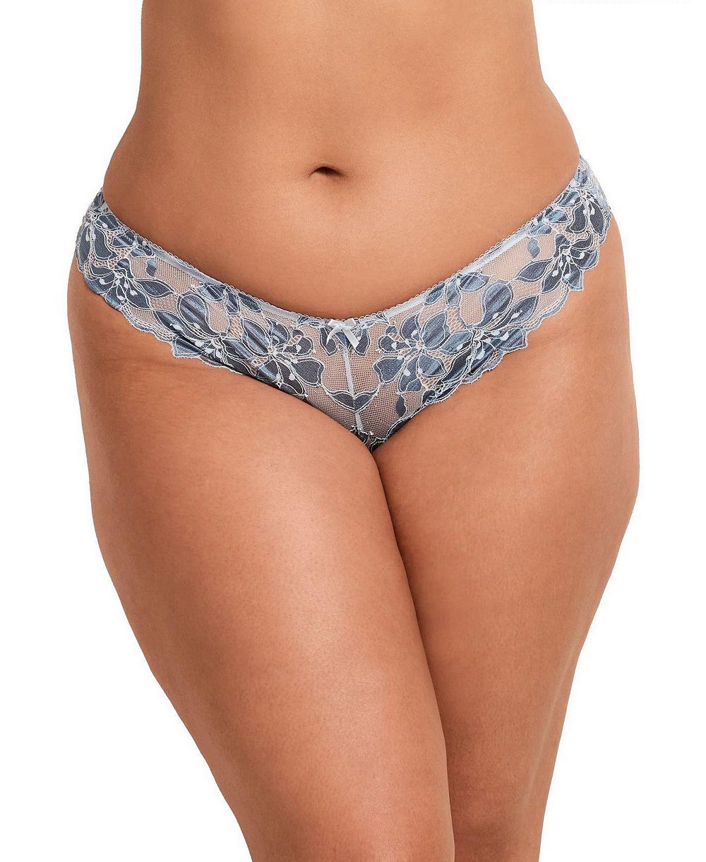 Adore Me Plus Size Mellody кружевные трусики с цветочным принтом, бразильского кроя