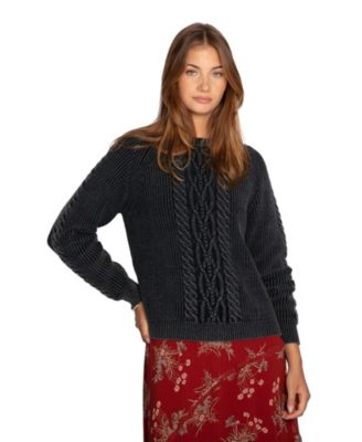 Belle & Bloom Women's Hudson Street Cable-Knit Crewneck Sweater