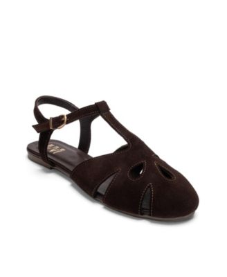 Brown suede