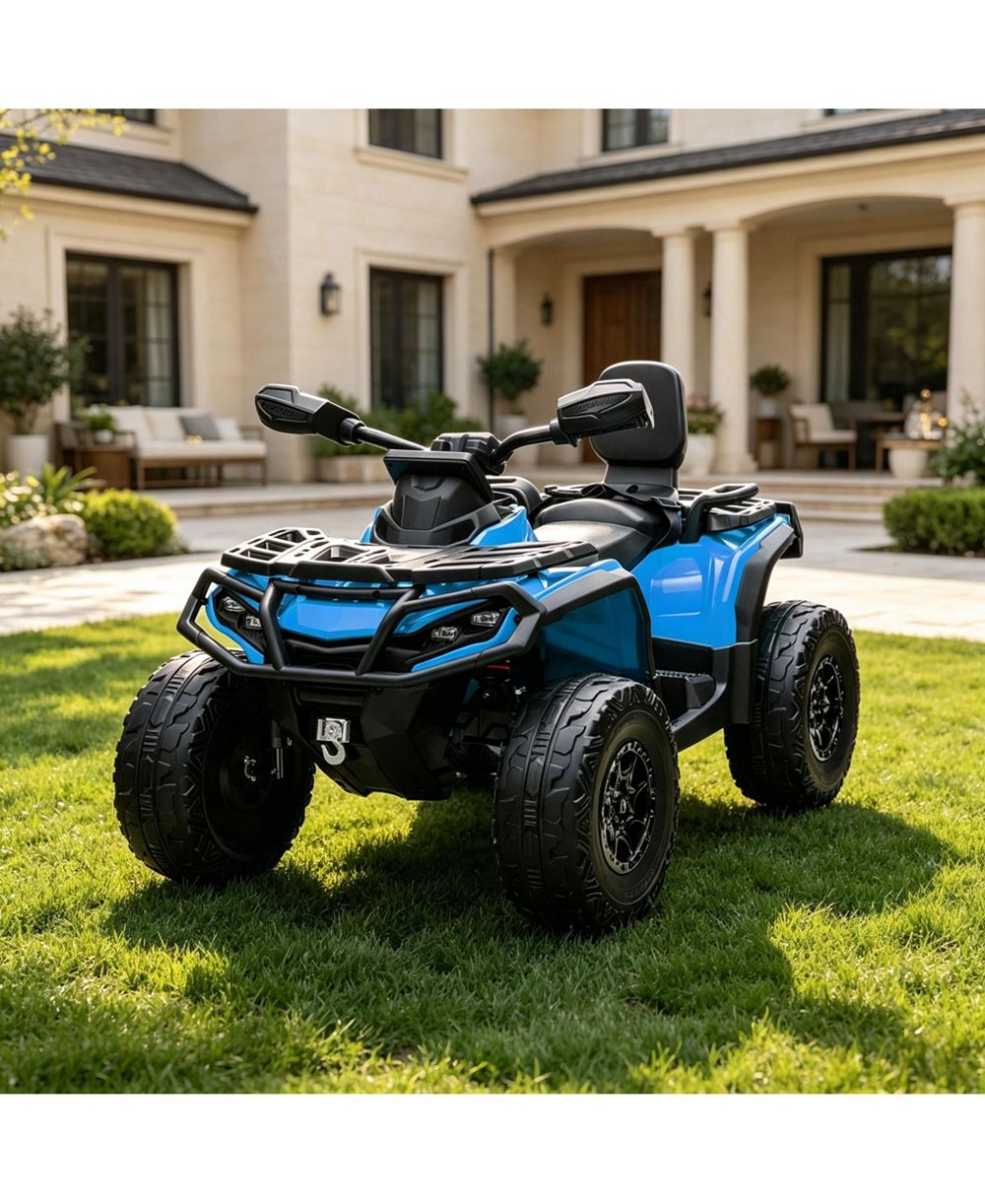 Детский квадроцикл homfan 24V 4WD с двумя сиденьями, для детей 3-8 лет