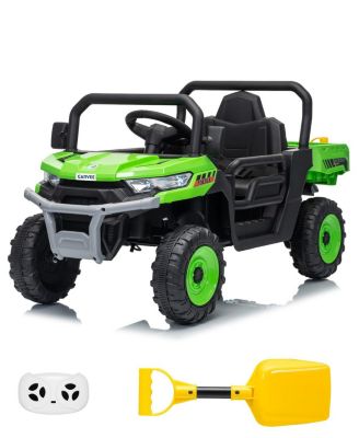 homfan 12V Electric Ride-On Dump Truck with Parental Remote Control, Single-Seat, Ages 3+