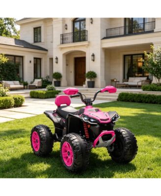 Детский электромобиль ATV 24V, двухместный, розовый, для детей 3-6 лет