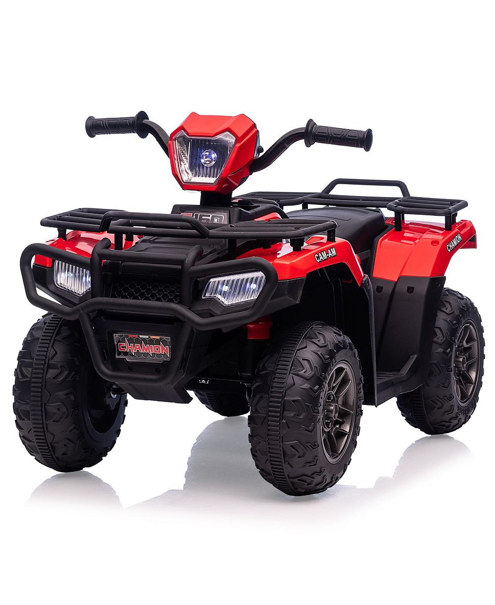 homfan 12V Ride-On ATV with Dual Speed, LED Lights & Audio, 55-lb. Capacity, Ages 2.5+