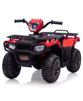 homfan 12V Ride-On ATV with Dual Speed, LED Lights & Audio, 55-lb. Capacity, Ages 2.5+