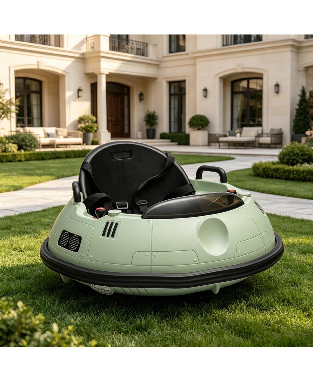 Бамперная машина homfan 12V Metal с вращением на 360 градусов, дистанционное управление, на аккумуляторе, для детей 3-6 лет