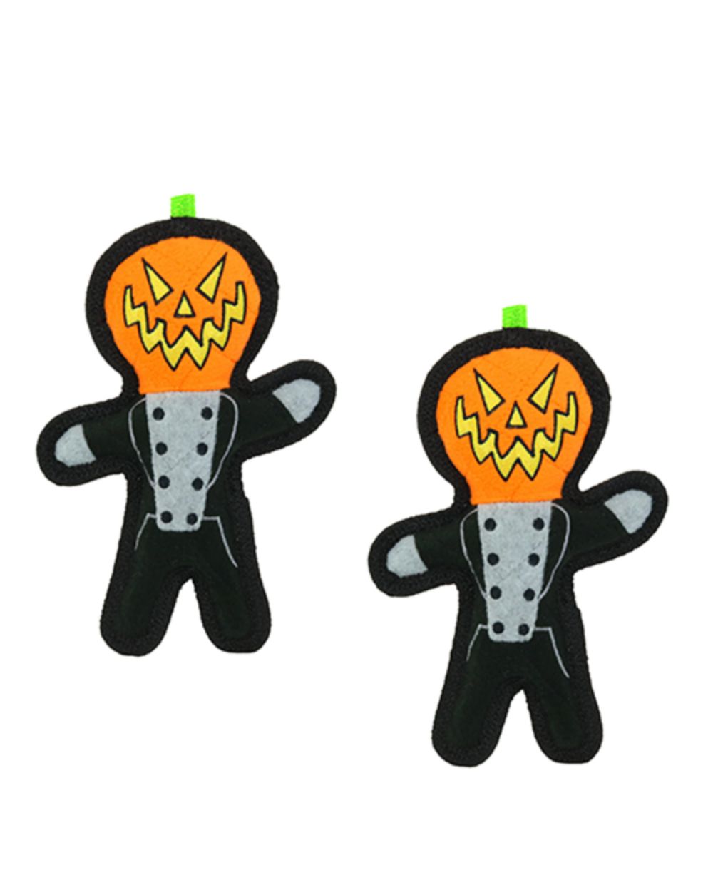 Набор из 2 игрушек для собак Tuffy Holiday Pumpkin Man, мягкая игрушка со пищалкой