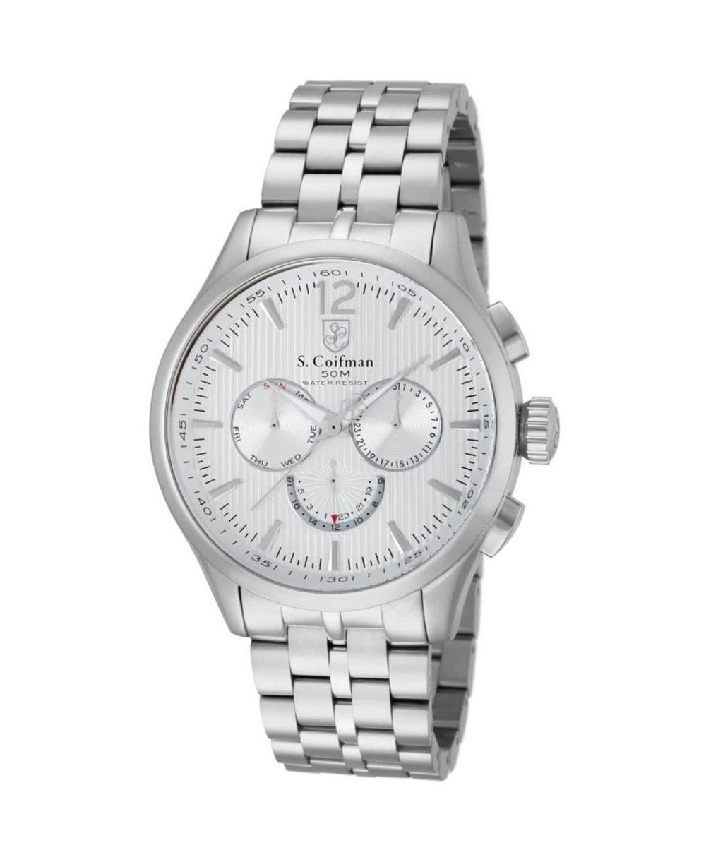Invicta S.Coifman Men's Heritage Chronograph Dial Stainless Steel Strap Watch
