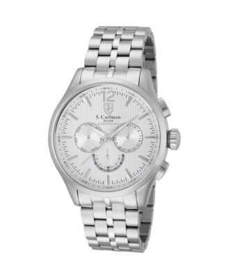 Мужские наручные часы Invicta S.Coifman, хронограф, Stainless Steel, браслет, серия Heritage
