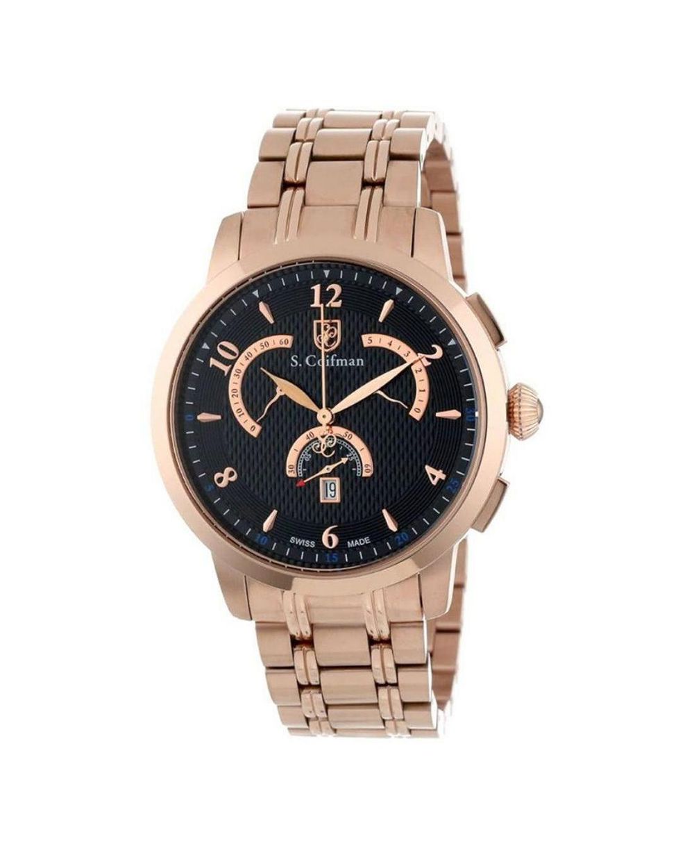 Invicta S.Coifman Men's Heritage Chronograph Silver Dial Stainless Steel Bracelet Watch