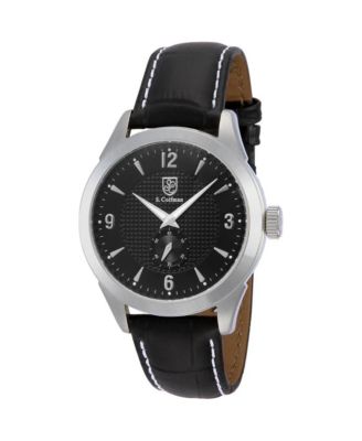 Invicta S.Coifman SC0112 мужские кварцевые часы с кожаным ремешком и циферблатом Heritage